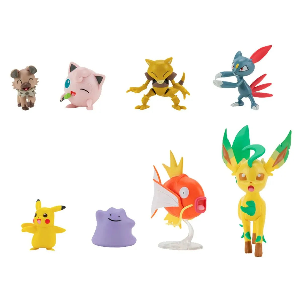 Pohyblivé Figúrky Pokémon Pikachu Sneasel Magikarp Abra Rockruff Ditto Bayleef & Jigglypuff - Hracie Sady