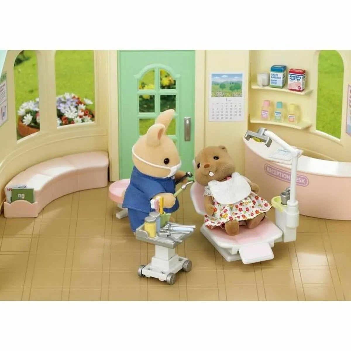 Pohyblivé Figúrky Sylvanian Families Sylvanian Families 5095 Dentist And Accessories - Hračky a Hry Bábiky Postavičky