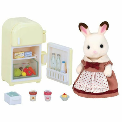 Pohyblivé Figúrky Sylvanian Families Mom Rabbit Chocolate / Refrigerator - Bábiky