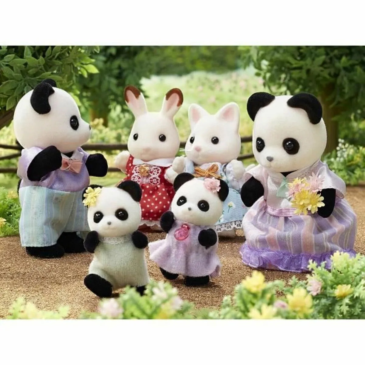 Pohyblivé Figúrky Sylvanian Families Rodina Panda - Bábiky