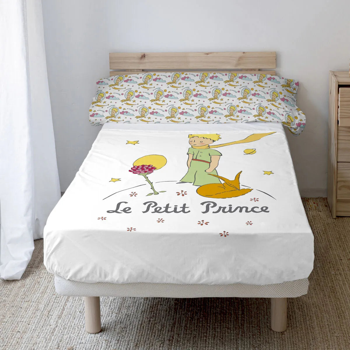 Prešívané Obliečky Bez Výplne Happyfriday Le Petit Prince Ses Amis Viacfarebná 80/90 Cm Posteľ 2 Kusy - Dieťa Spálňa