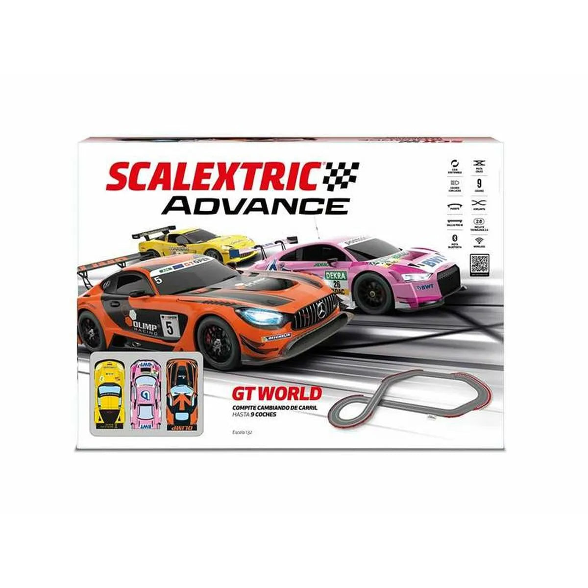 Pretekárska Dráha Scalextric Gt World Advance 252 x 180 Cm - Hračky a Hry Vozidlá