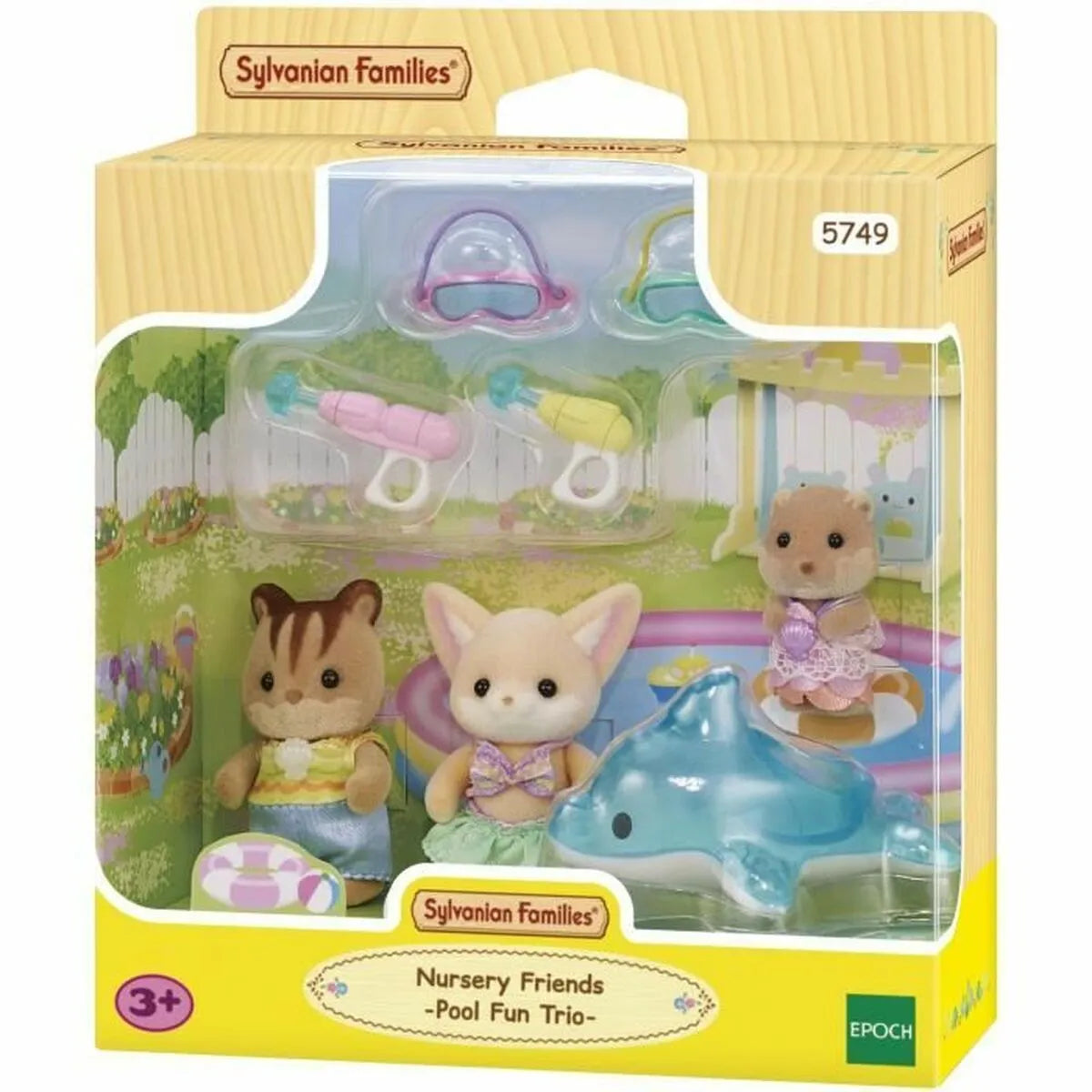 Príslušenstvo pre Domček Bábiky Sylvanian Families 5749 Nursery Friends Pool Fun Trio - Hračky a Hry Bábiky Doplnky