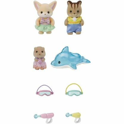 Príslušenstvo pre Domček Bábiky Sylvanian Families 5749 Nursery Friends Pool Fun Trio - Hračky a Hry Bábiky Doplnky