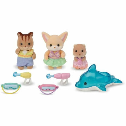 Príslušenstvo pre Domček Bábiky Sylvanian Families 5749 Nursery Friends Pool Fun Trio - Hračky a Hry Bábiky Doplnky