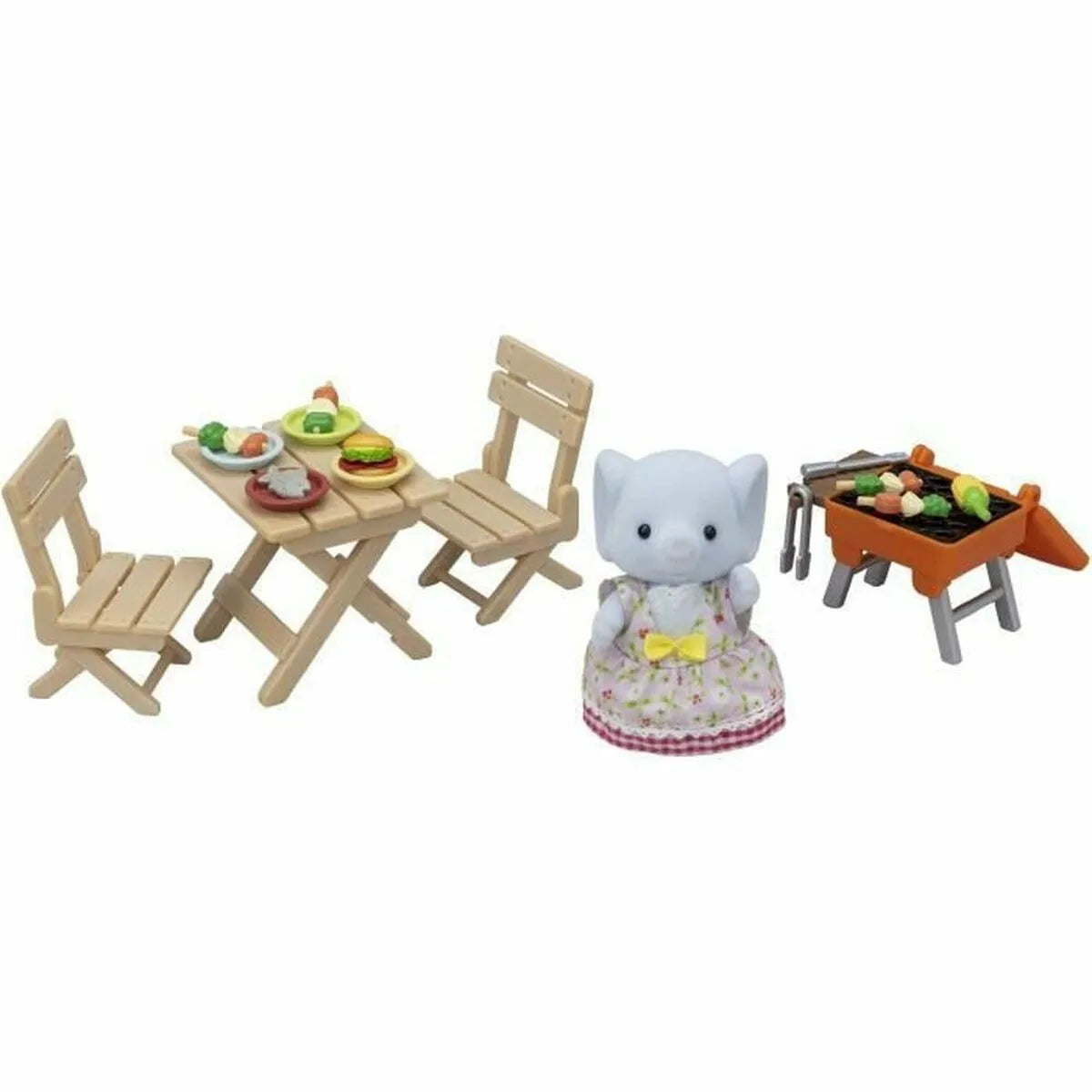 Príslušenstvo pre Domček Bábiky Sylvanian Families The Elephant Girl And Her Picnic Set - Hračky a Hry Bábiky Doplnky