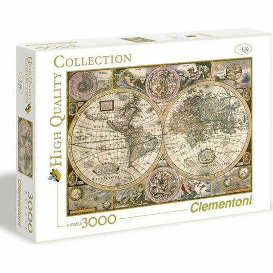 Puzzle Clementoni Old Map 33531.2 188 x 84 Cm 3000 Kusy - Hračky a Hry Hlavolamy