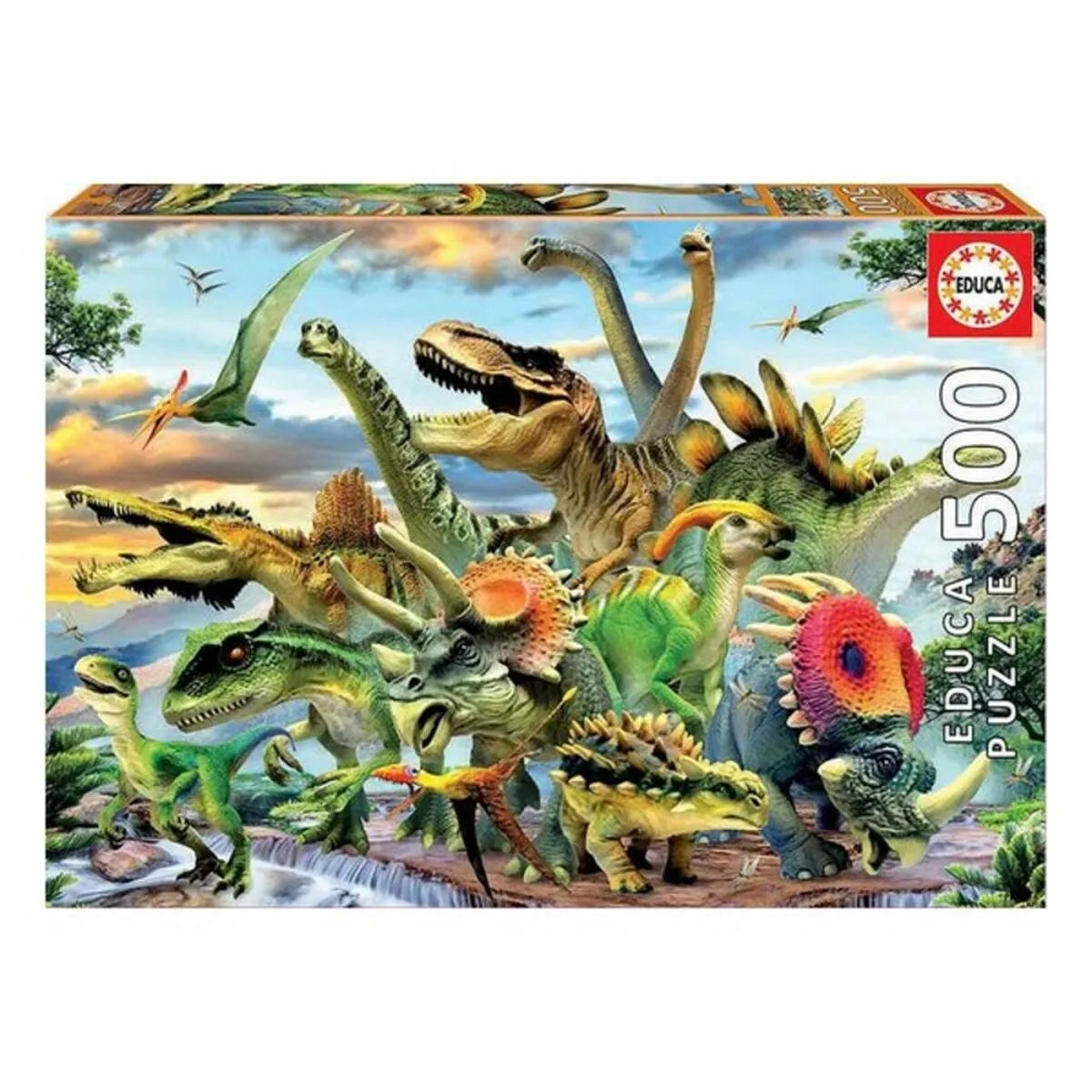 Puzzle Educa Dinosaurus 500 Kusov