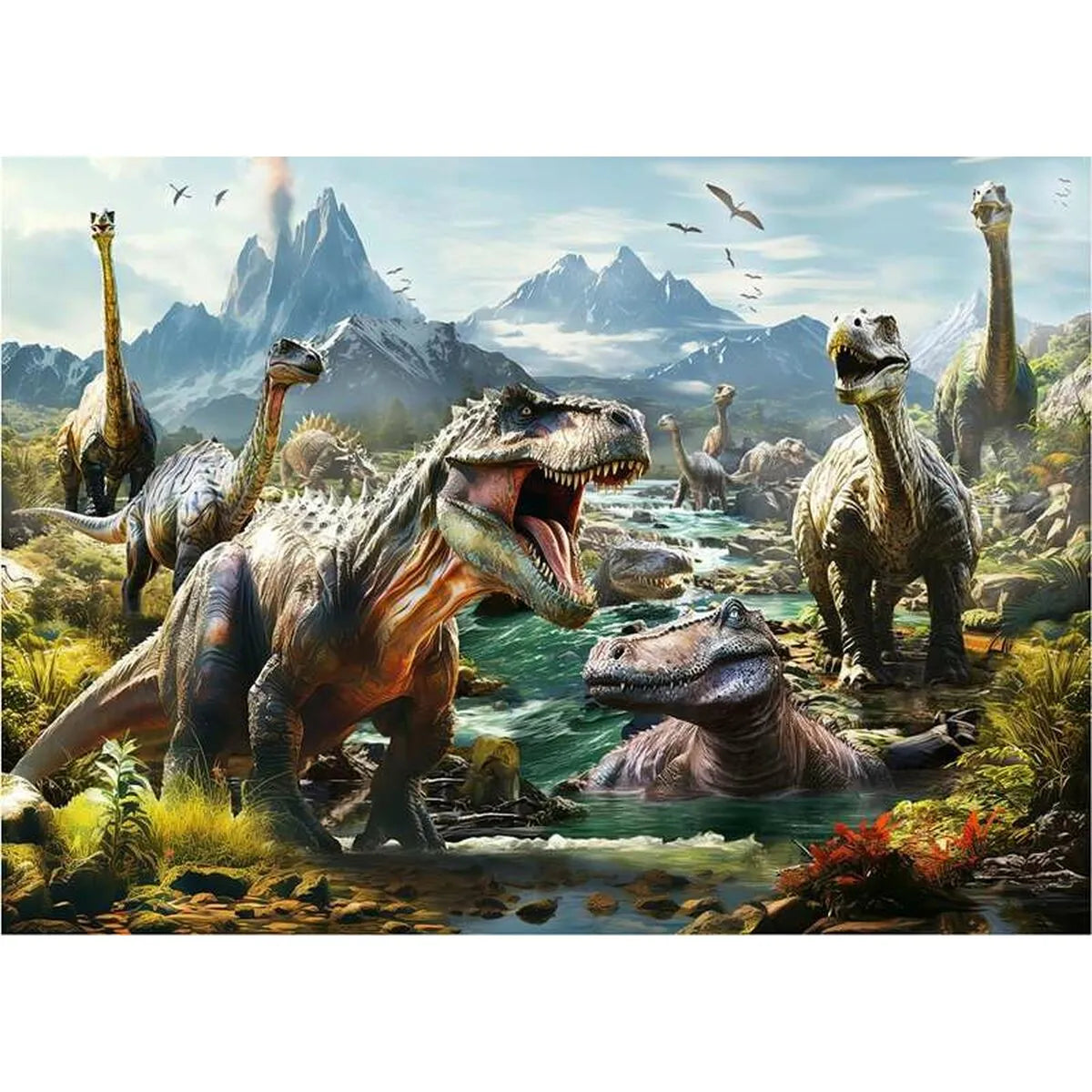 Puzzle Educa Ferocious Dinosaurs 1000 Kusy - Hračky a Hry Hlavolamy