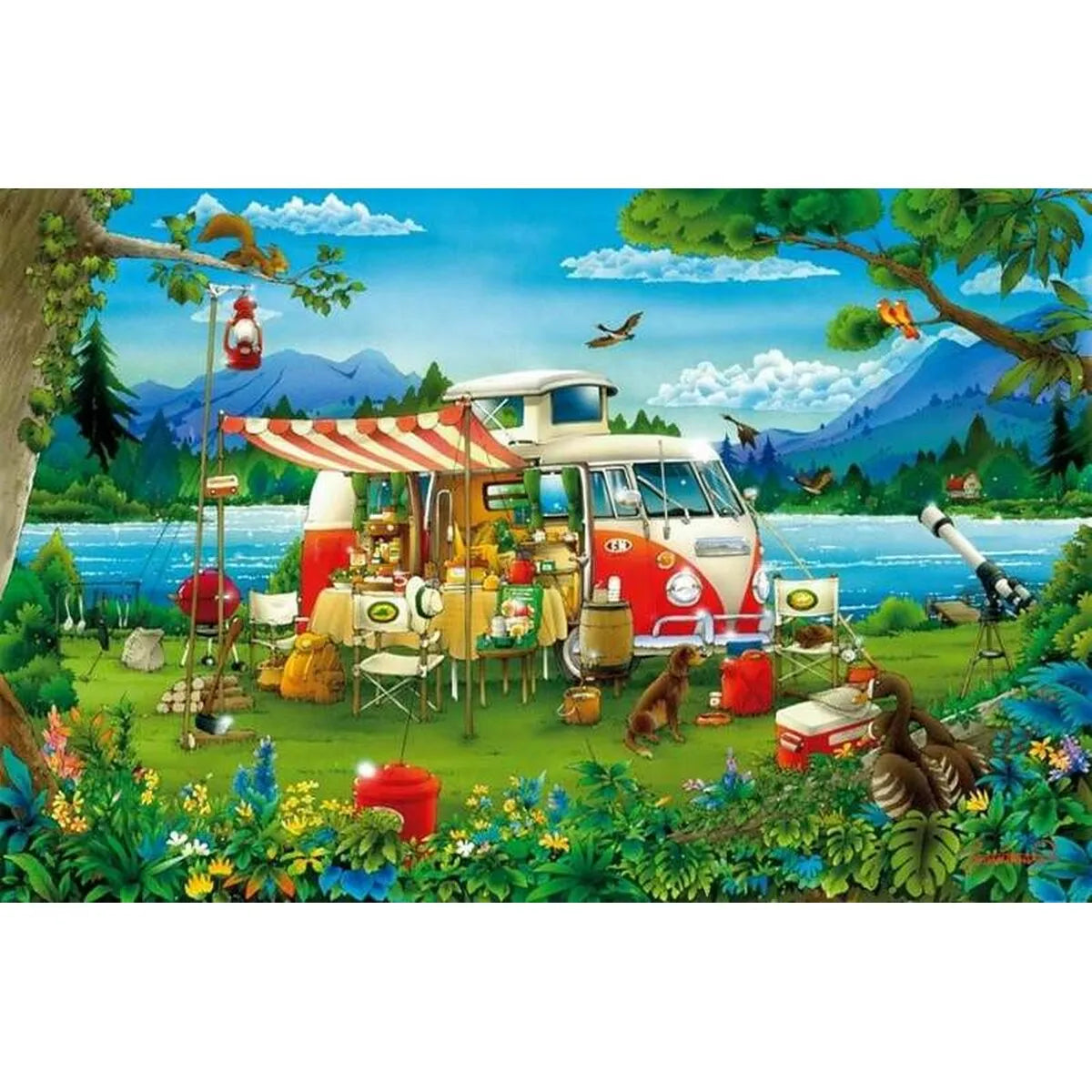 Puzzle Educa Holidays In The Countryside 1000 Kusy - Hračky a Hry Hlavolamy