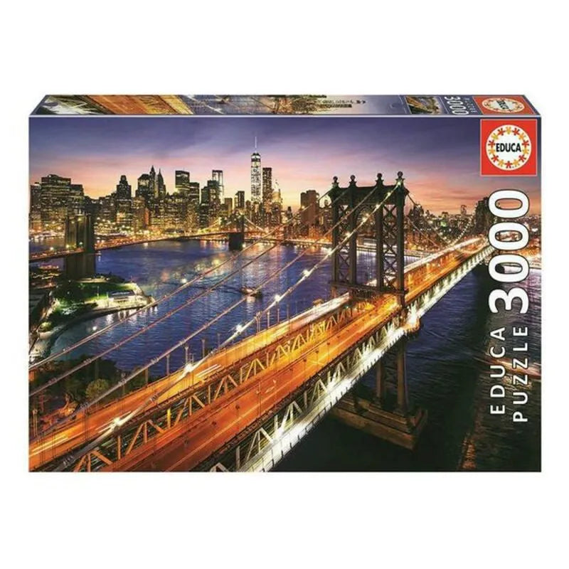 Puzzle Educa Manhattan 3000 Kusy - Hračky a Hry Hlavolamy