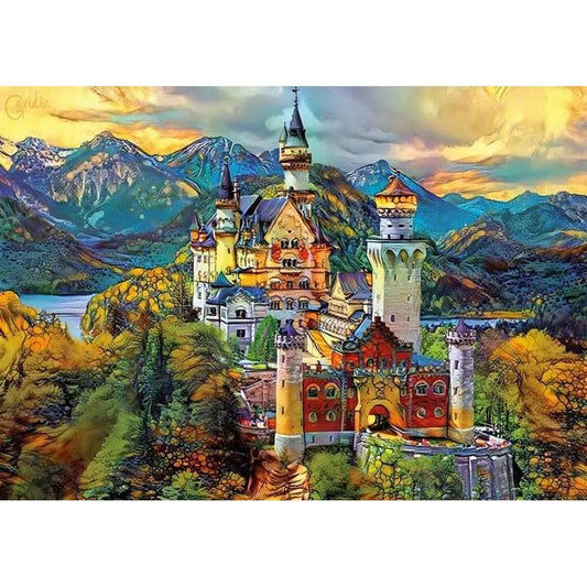 Puzzle Educa Neuschwanstein Castle 1000 Kusy - Hračky a Hry Hlavolamy