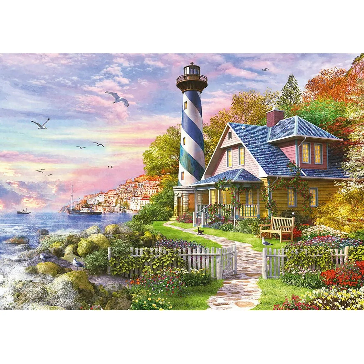 Puzzle Educa Phare In Rock Bay 4000 Kusy - Hračky a Hry Hlavolamy