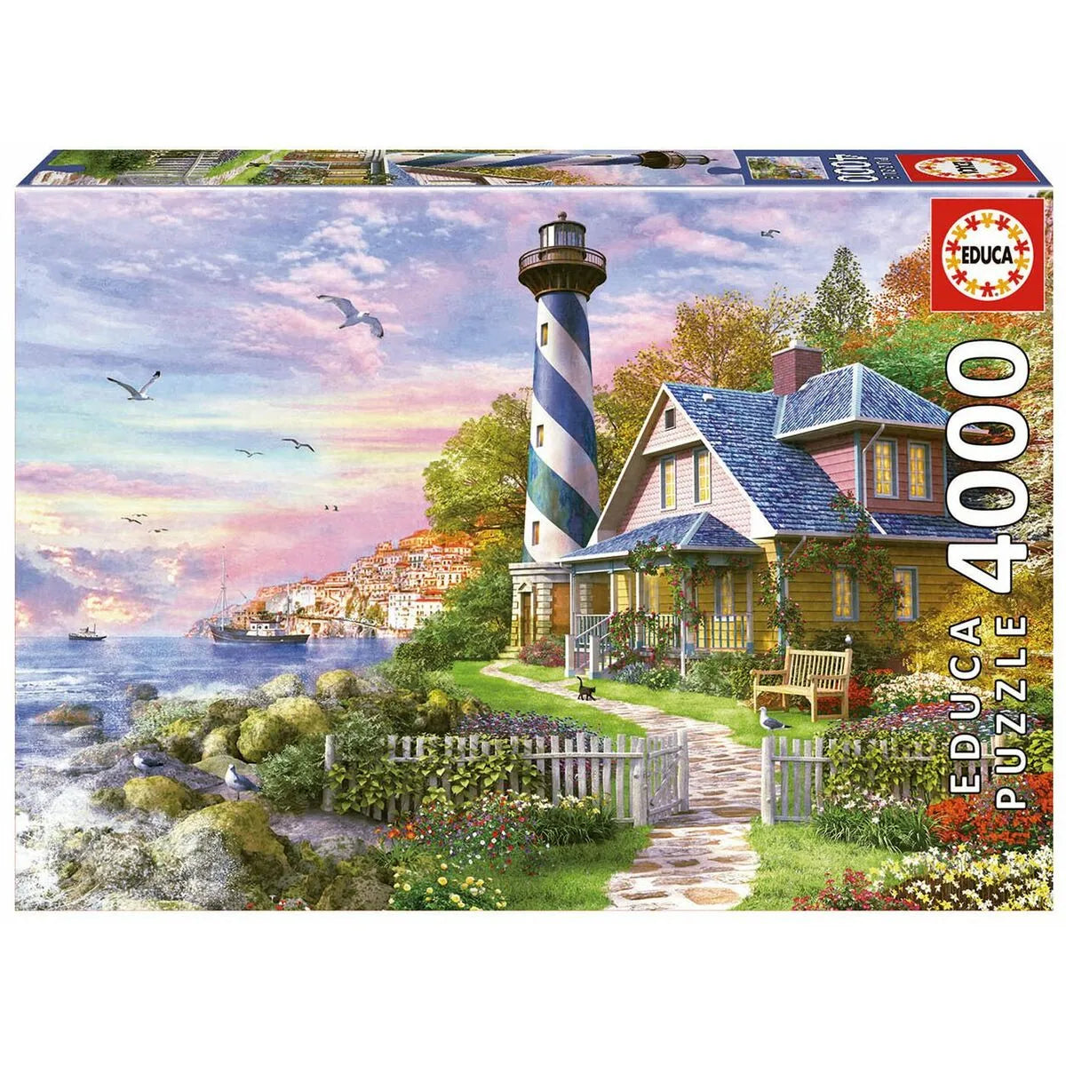 Puzzle Educa Phare In Rock Bay 4000 Kusy - Hračky a Hry Hlavolamy