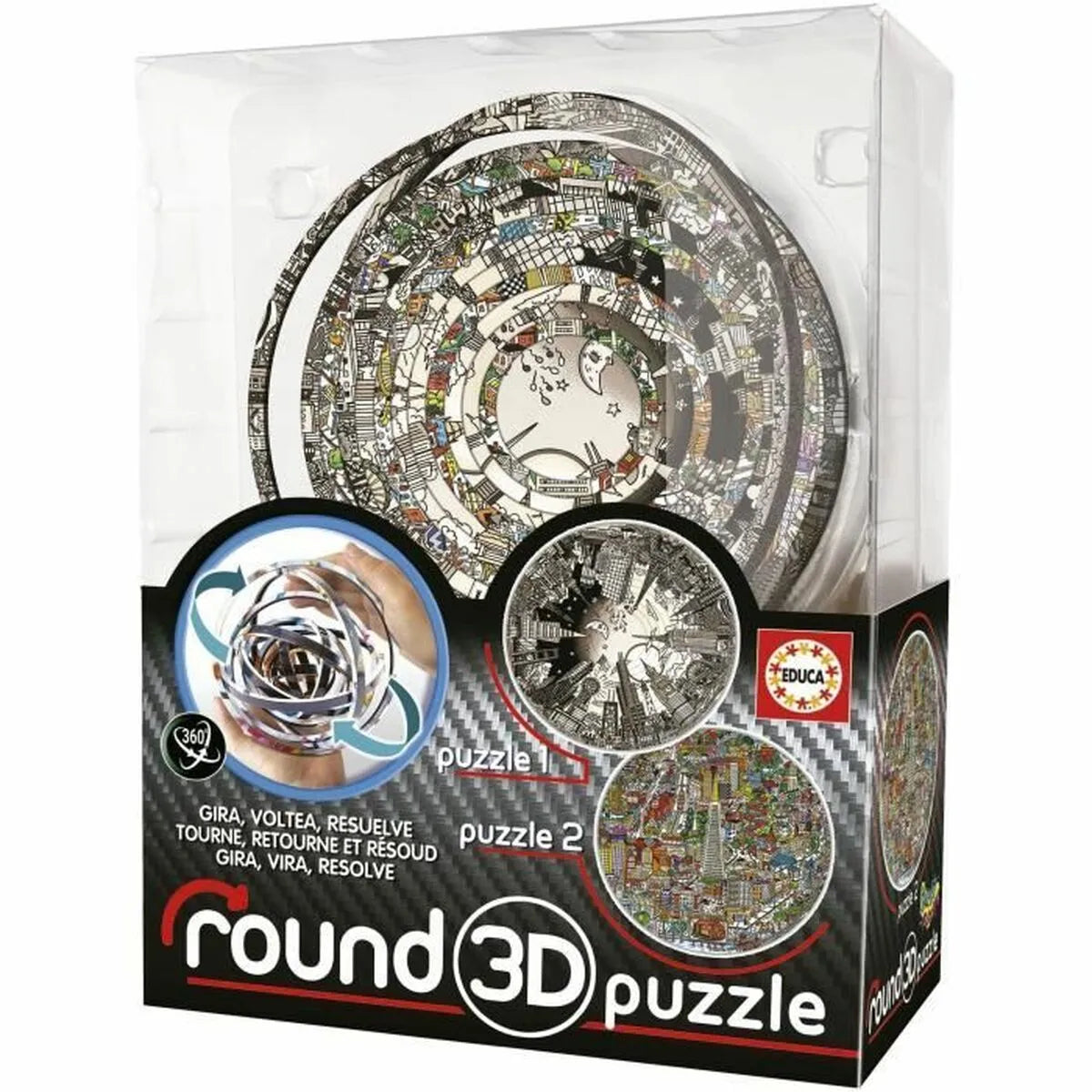 Puzzle Educa Round 3d - Hračky a Hry Hlavolamy