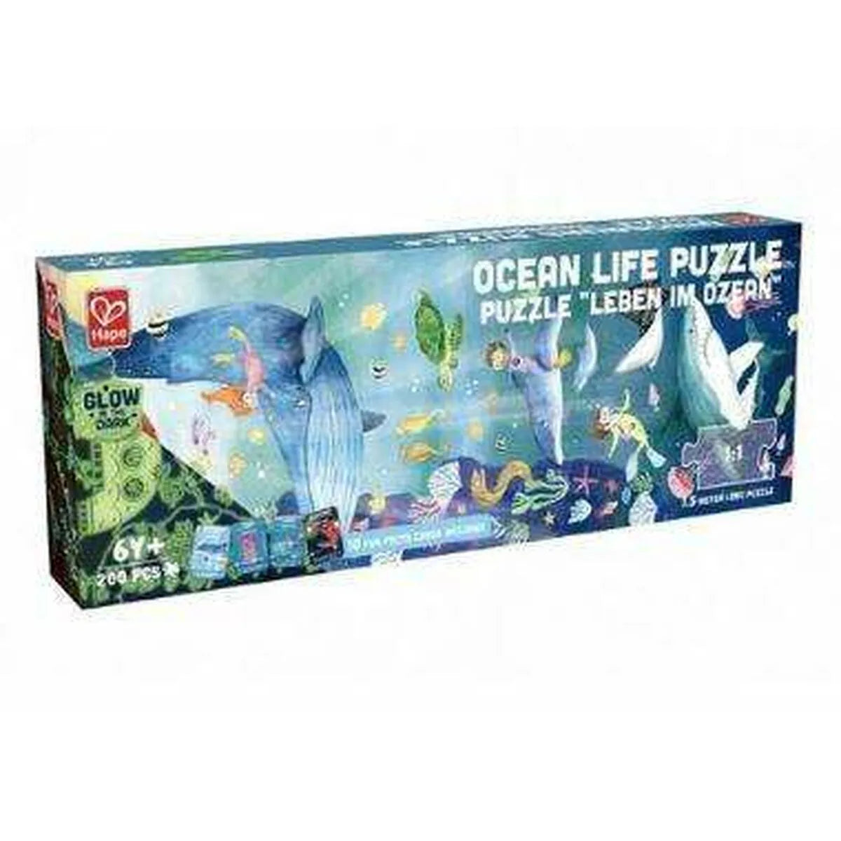 Puzzle Hape 150 x 30 Cm 200 Kusy Námornícka Modrá