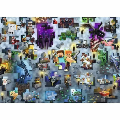 Puzzle Minecraft Mobs 17188 Ravensburger 1000 Kusy - Hračky a Hry Hlavolamy