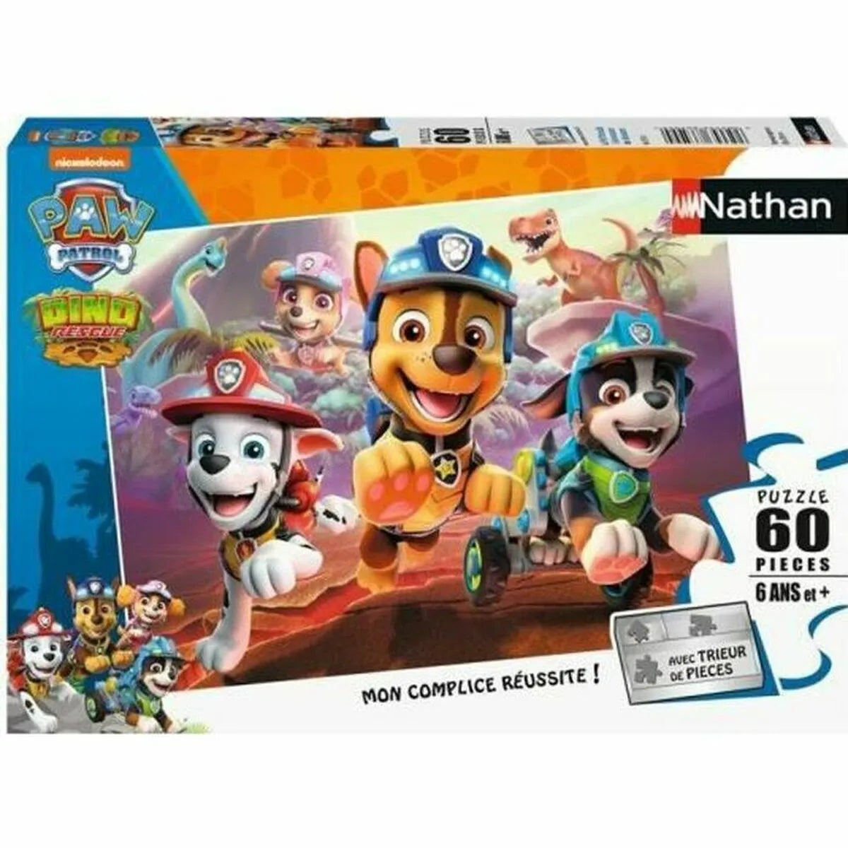 Puzzle Nathan Paw Patrol na Záchranu Dinosaurov 60 Kusov - Hračky a Hry Hlavolamy