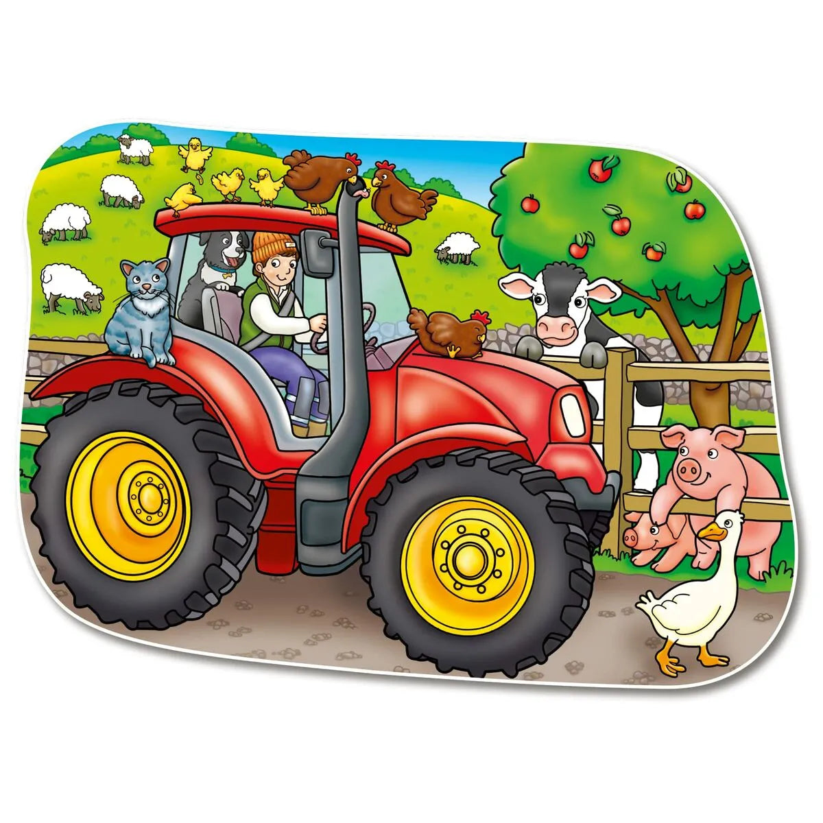 Puzzle Orchard Big Tractor - Hračky a Hry Hlavolamy