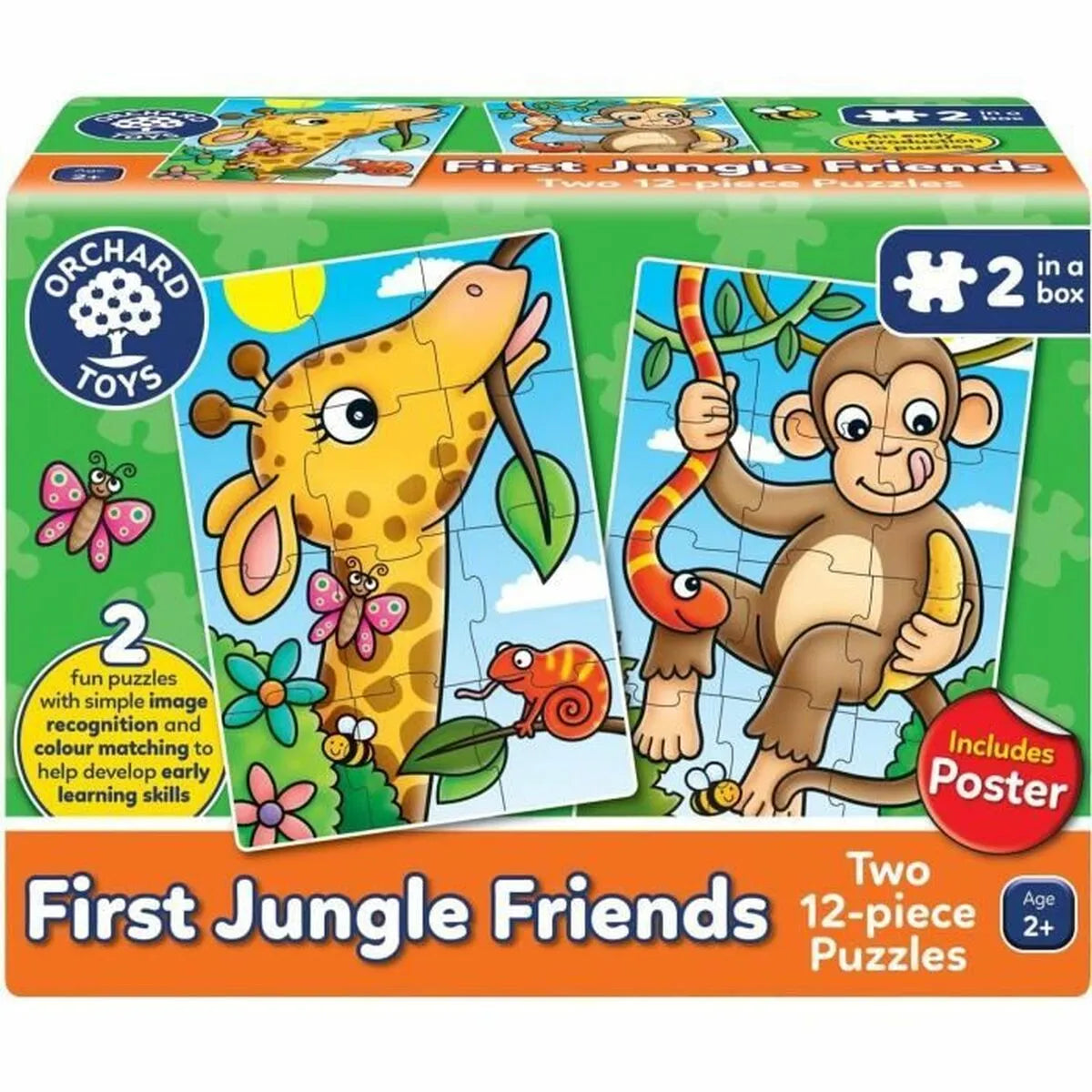 Puzzle Orchard First Jungle Friends (fr) - Hračky a Hry Hlavolamy