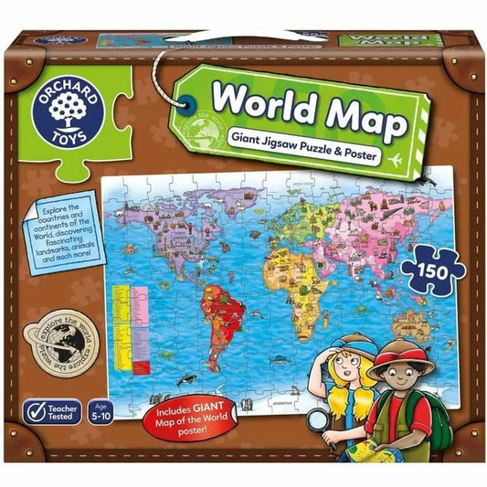 Puzzle Orchard World Map - Hračky a Hry Hlavolamy