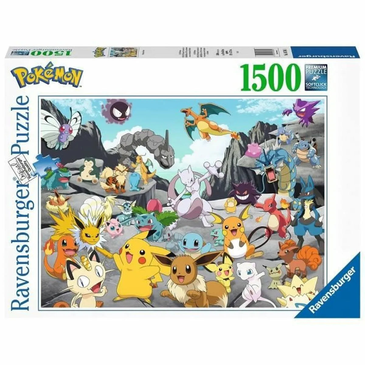 Puzzle Pokémon Classics Ravensburger 1500 Kusy - Hračky a Hry Hlavolamy