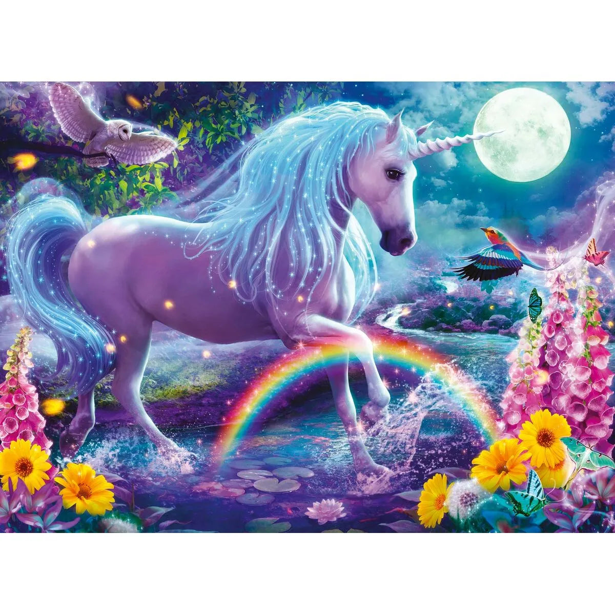 Puzzle Ravensburger 12980 Jednorožec Trblietky Xxl 100 Kusy