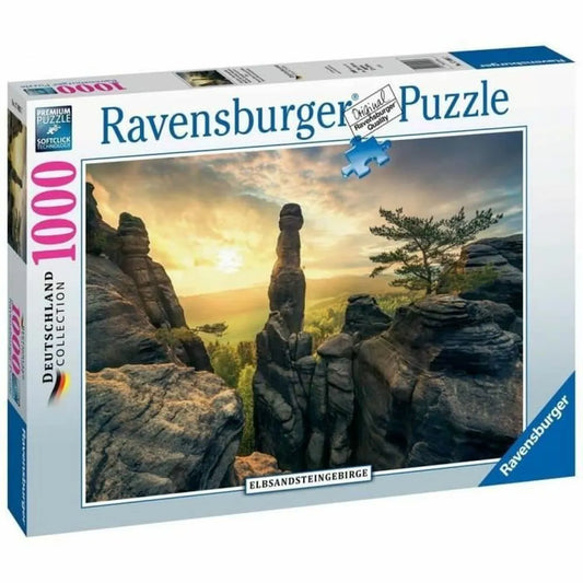 Puzzle Ravensburger 17093 Monolith Elbe Sandstone Mountains 1000 Kusy - Hračky a Hry Hlavolamy