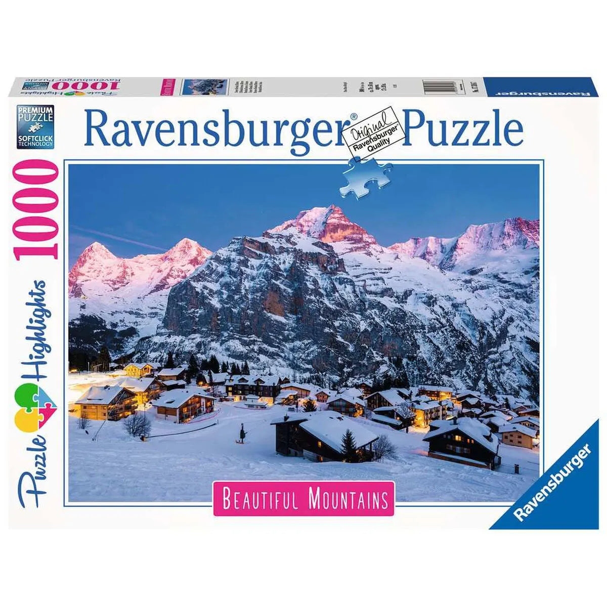 Puzzle Ravensburger 17316 The Bernese Oberland - Switzerland 1000 Kusy - Hračky a Hry Hlavolamy