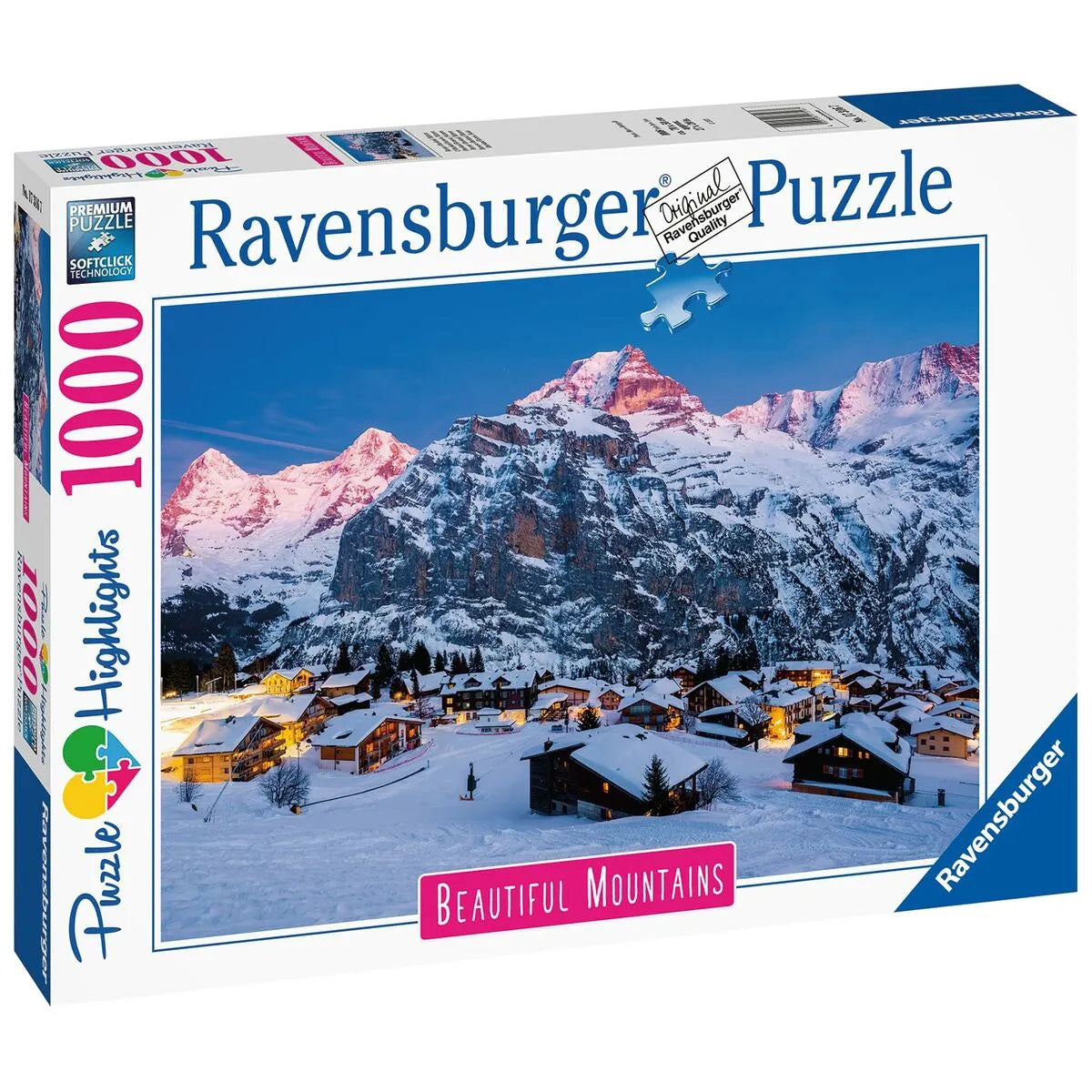 Puzzle Ravensburger 17316 The Bernese Oberland - Switzerland 1000 Kusy - Hračky a Hry Hlavolamy