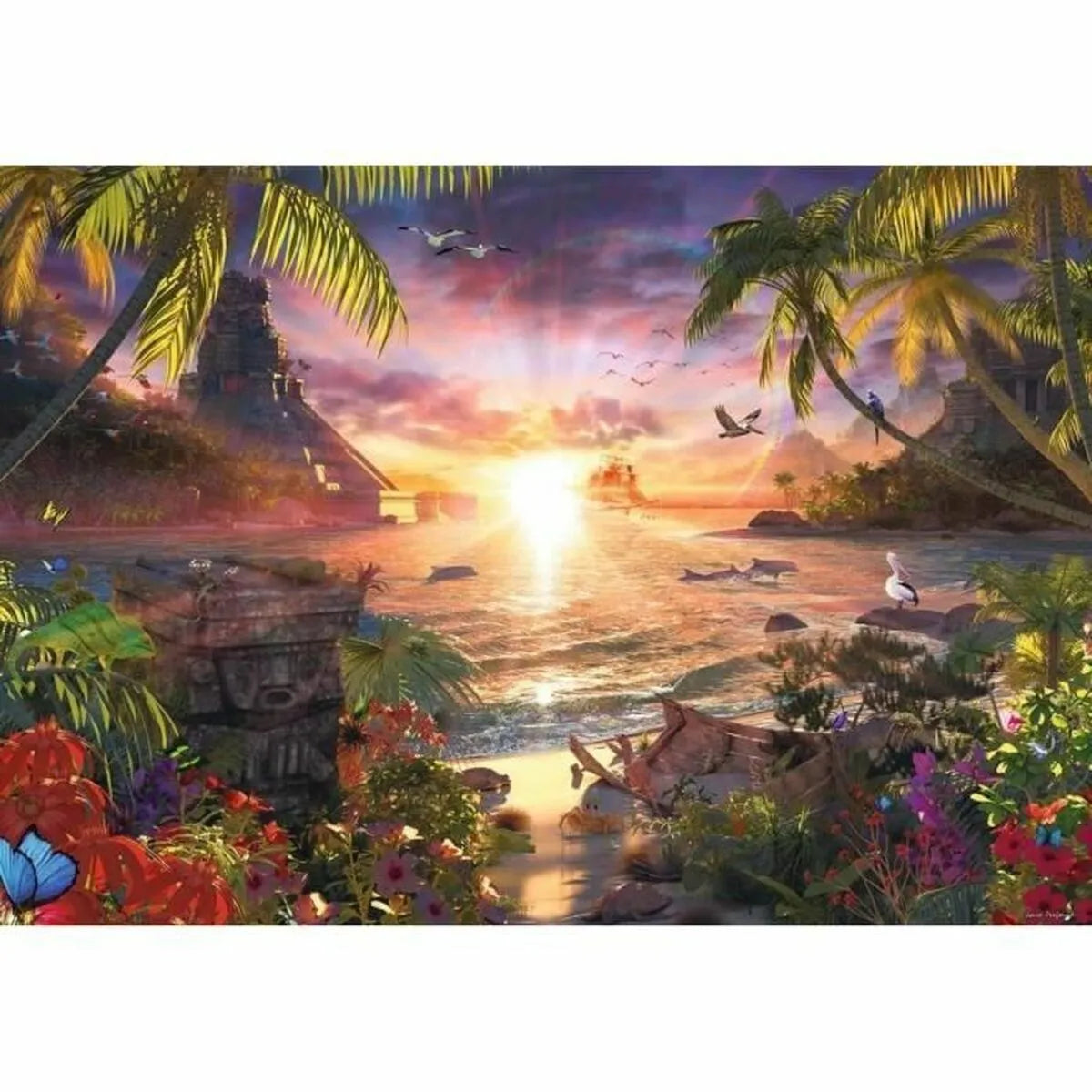 Puzzle Ravensburger 17824 Paradise Sunset 18000 Kusy