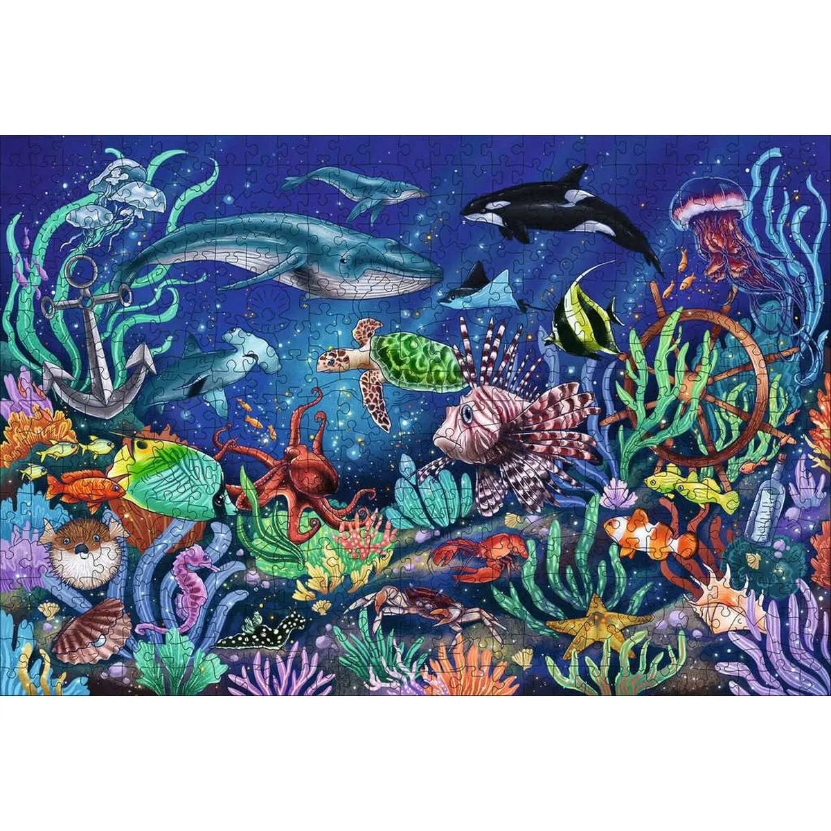 Puzzle Ravensburger Colorful Marine World 00017515 500 Kusy - Hračky a Hry Hlavolamy