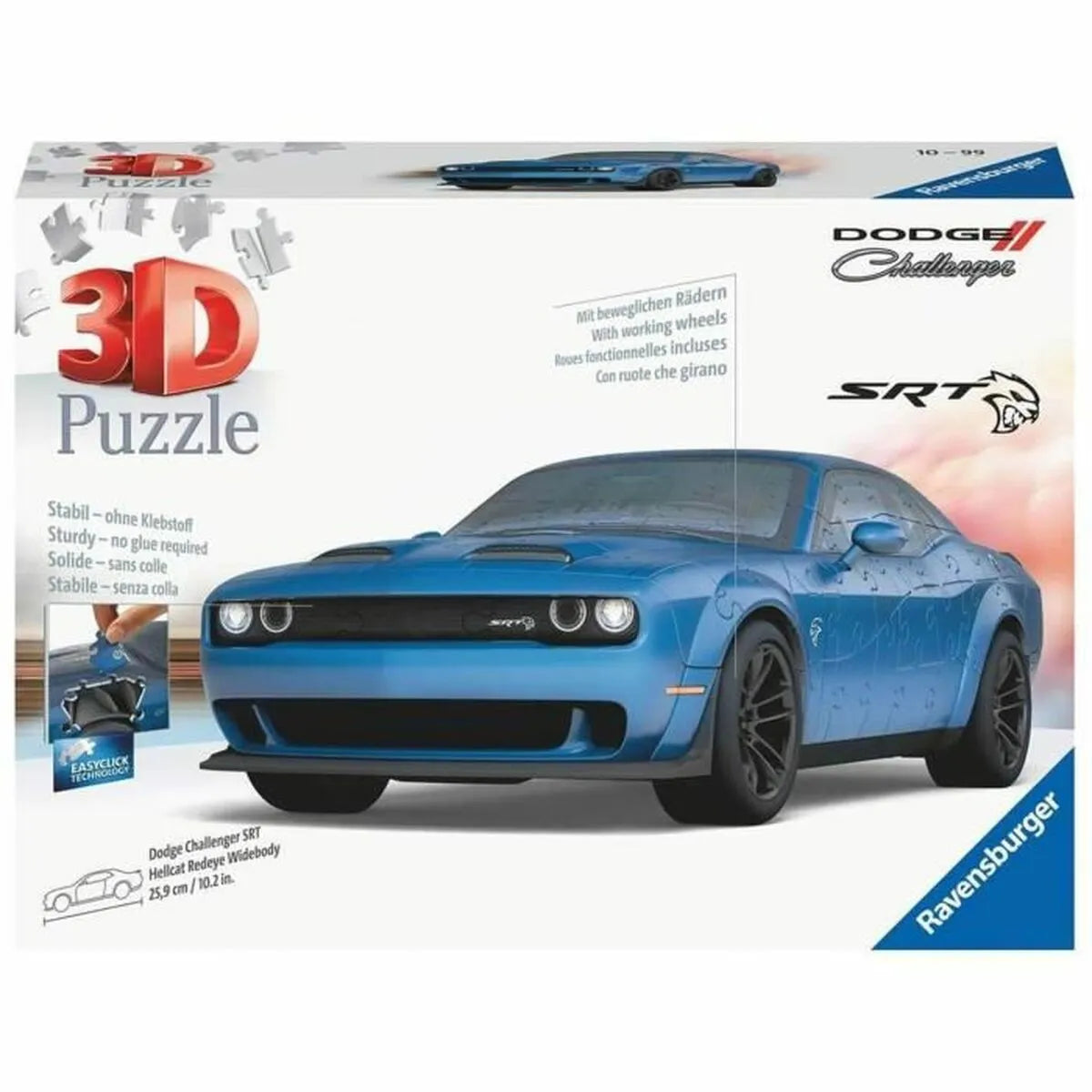 Puzzle Ravensburger Dodge Challenger Hellcat Redeye Widebody 108 Kusy - Hračky a Hry Hlavolamy