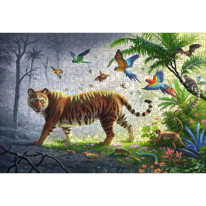 Puzzle Ravensburger Jungle Tiger 00017514 500 Kusy - Hračky a Hry Hlavolamy