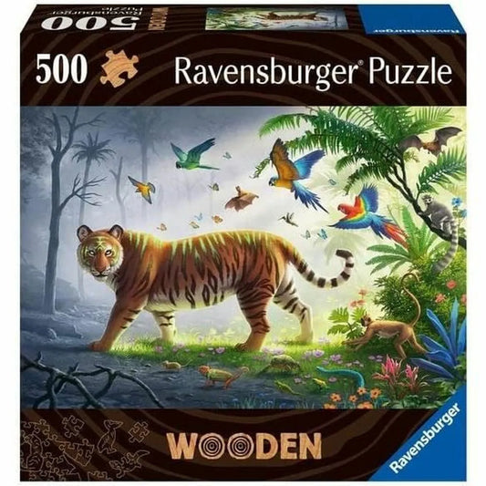 Puzzle Ravensburger Jungle Tiger 00017514 500 Kusy - Hračky a Hry Hlavolamy