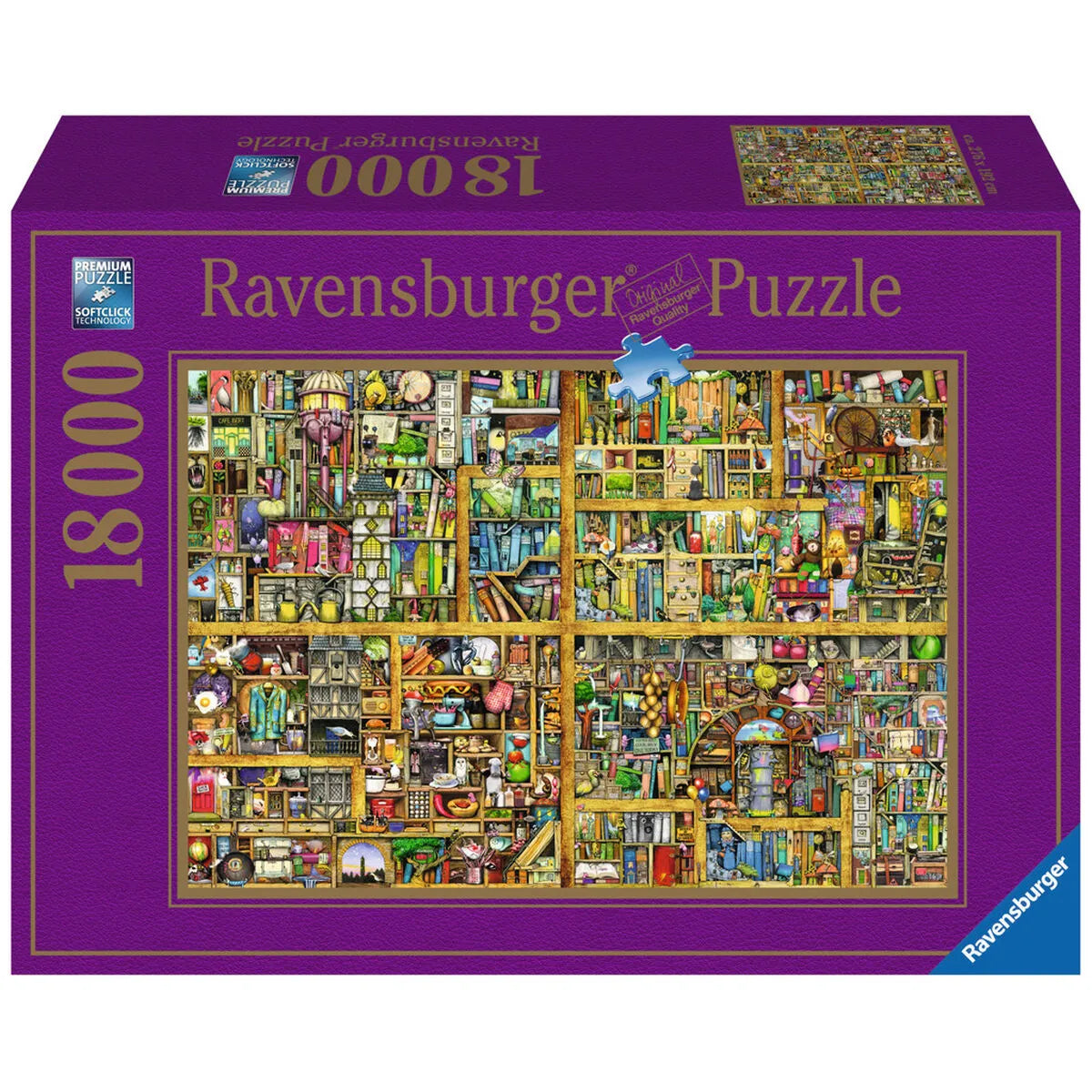 Puzzle Ravensburger Magic Library 18000 Kusy - Hračky a Hry Hlavolamy