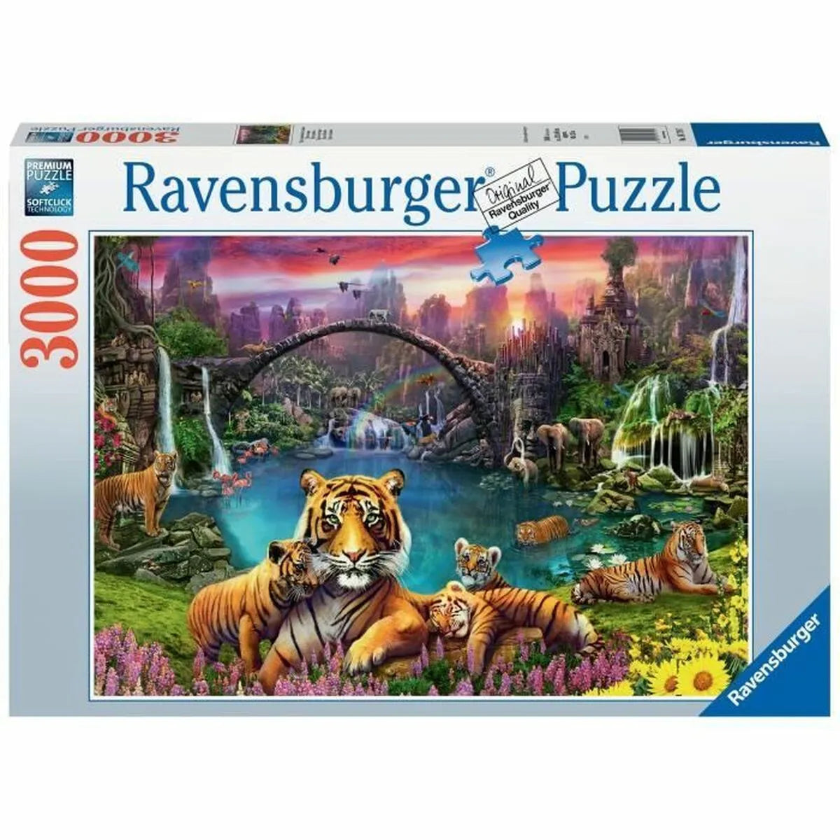 Puzzle Ravensburger Tigers In The Lagoon 3000 Kusy