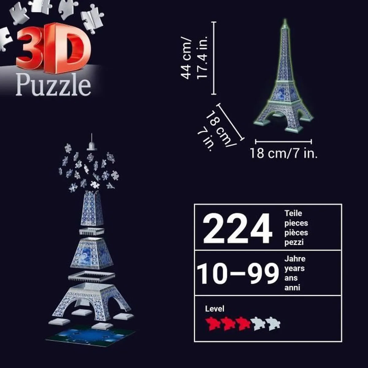 Puzzle Ravensburger Torre Eiffel