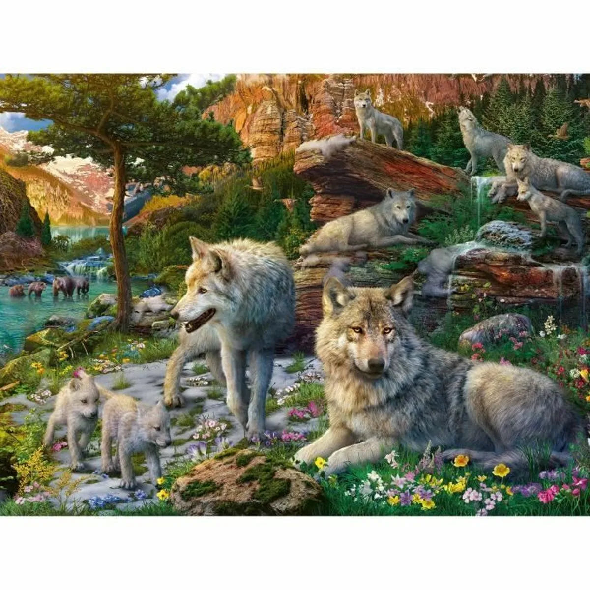 Puzzle Ravensburger Vlci na Jar - Hračky a Hry Hlavolamy