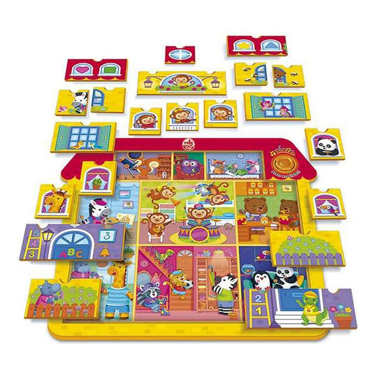 Puzzle Reig Constructor House Muzikál 21 Kusy 17 x 37 41,5 Cm (17 Cm) - Dieťa Hračky v Ranom Detstve