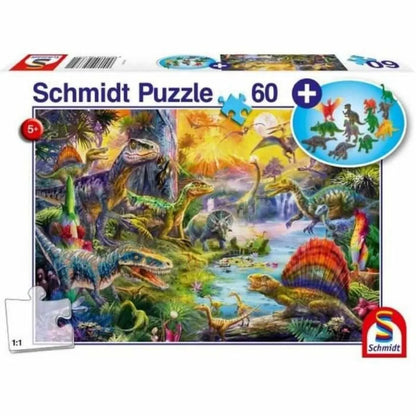 Puzzle Schmidt Spiele Dinosaurs Figúrky 60 Kusy - Hračky a Hry Hlavolamy