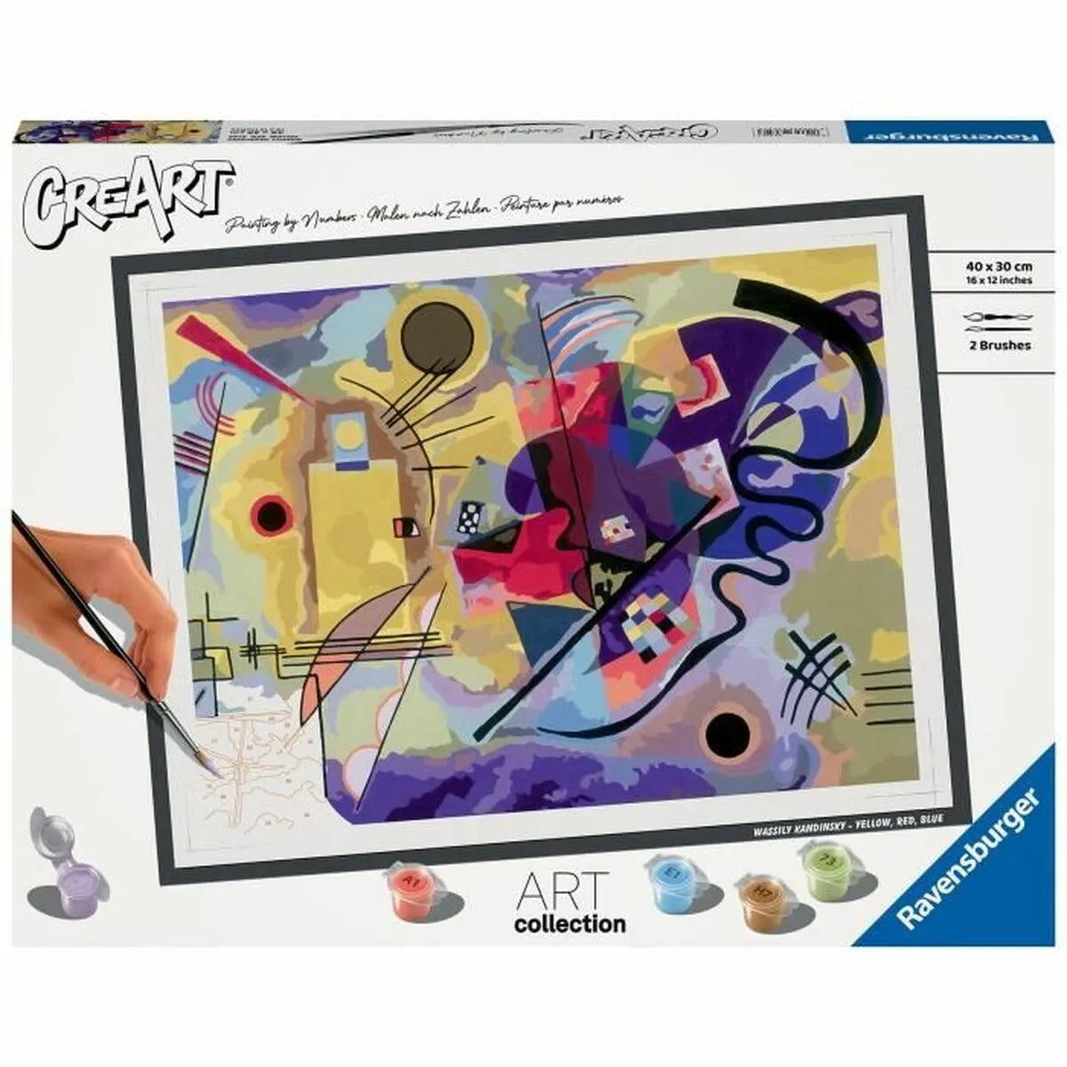 Puzzle na Vymaľovanie Ravensburger Kandinsky - Hračky a Hry Hlavolamy