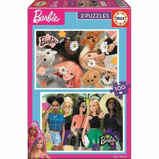 Sada 2 Puzzle Barbie 100 Kusy - Puzzle