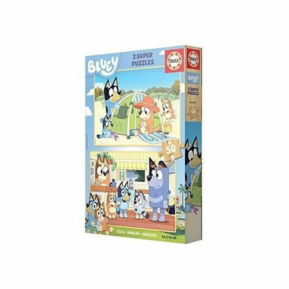 Sada 2 Puzzle Bluey Drevo 50 Kusy - Puzzle