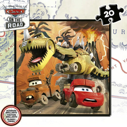 Sada 4 Puzzle Cars on The Road 73 Kusy - Puzzle