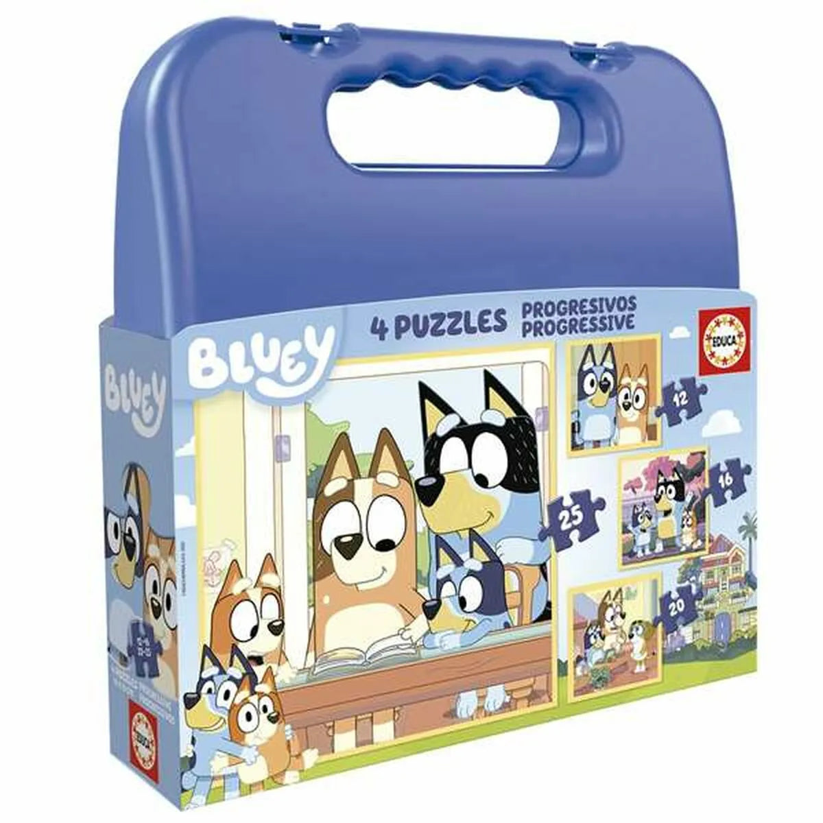 Sada 4 Puzzle Educa Bluey - Puzzle