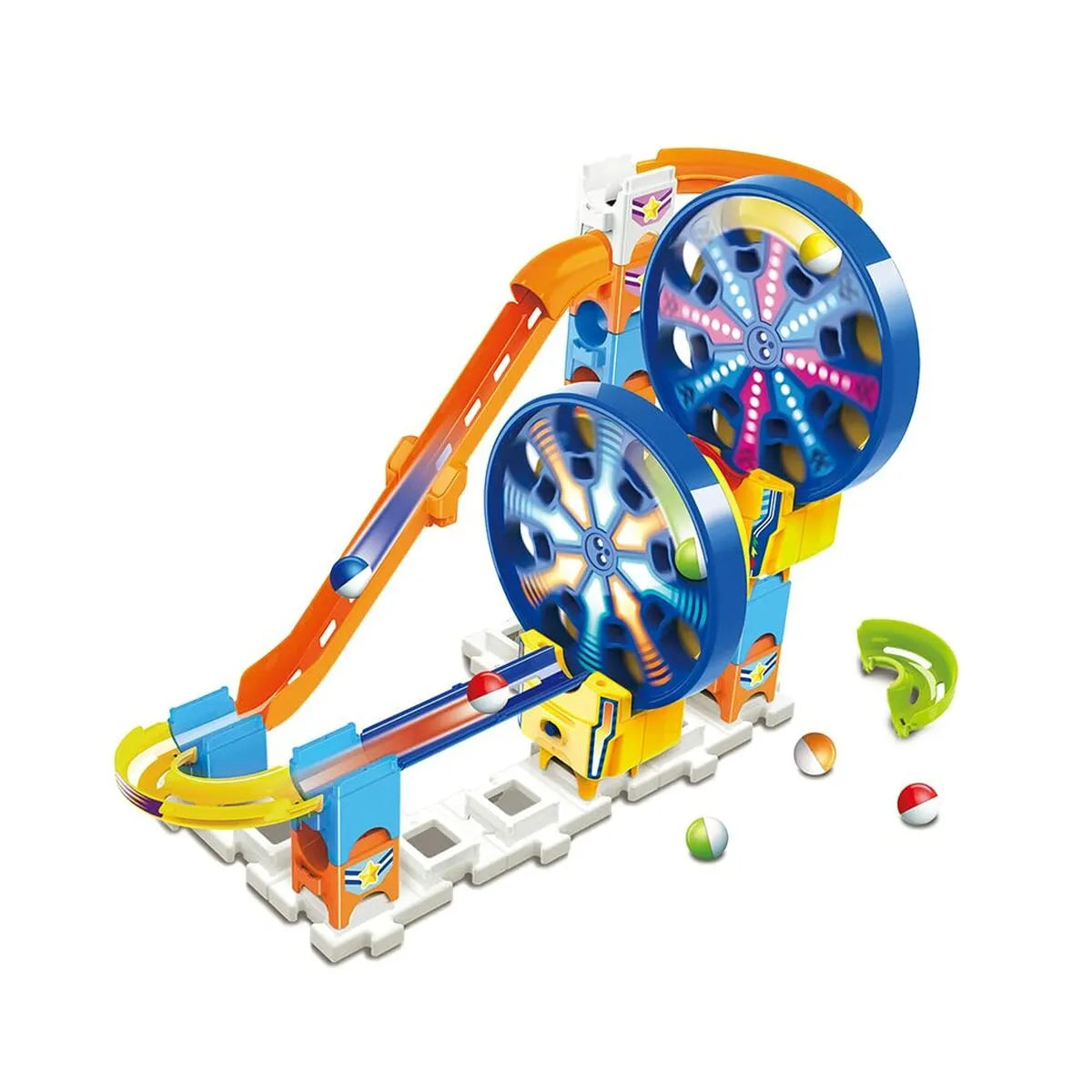 Sada Guličiek Vtech Marble Rush - Expansion Kit Electronic - Fun Fair Set Okruh 26 Kusy Dráha s Rampami + 4 Rokov