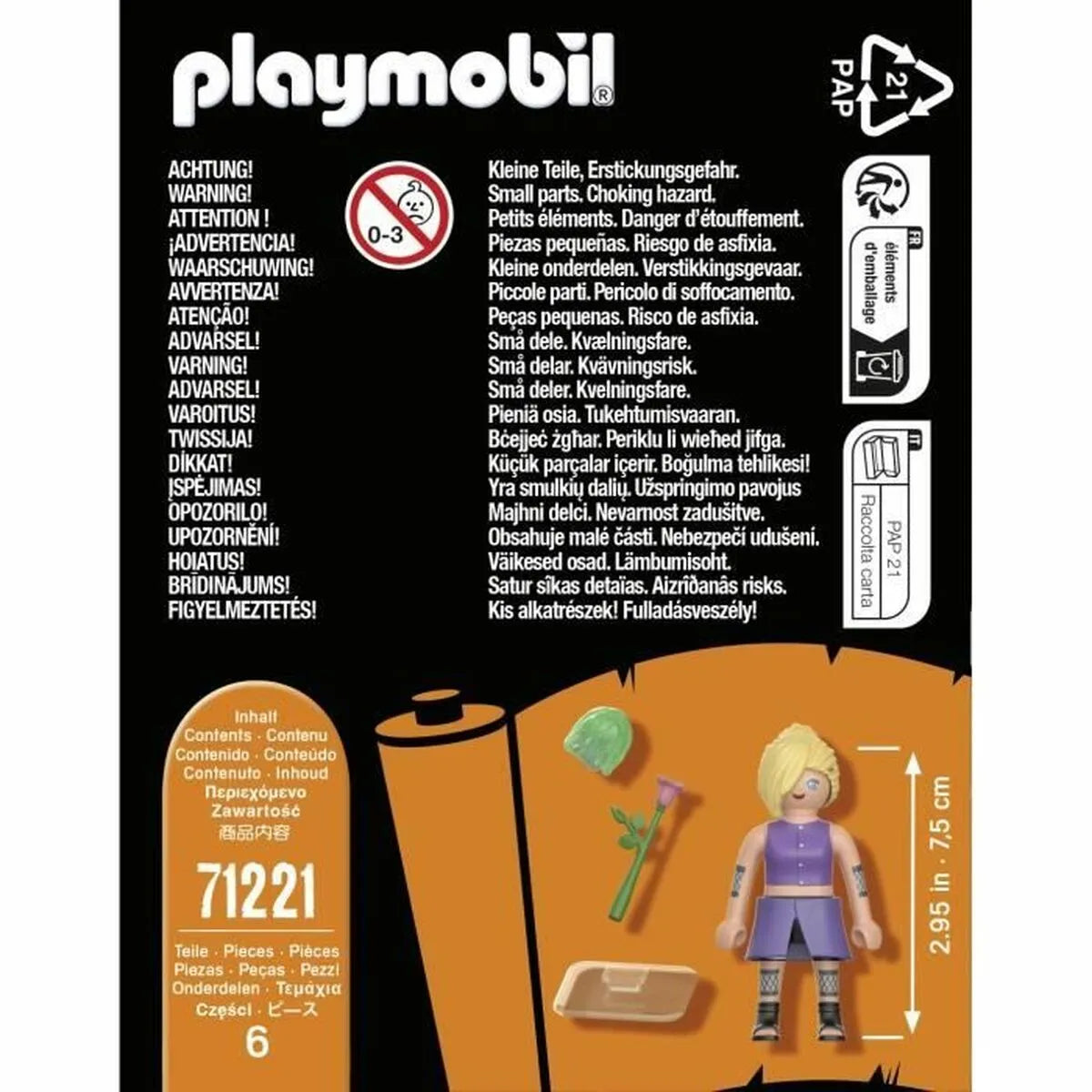 Sada Hračiek Playmobil 71221 Naruto Shippuden Plastické 6 Kusy - Hračky a Hry Súpravy Doplnky