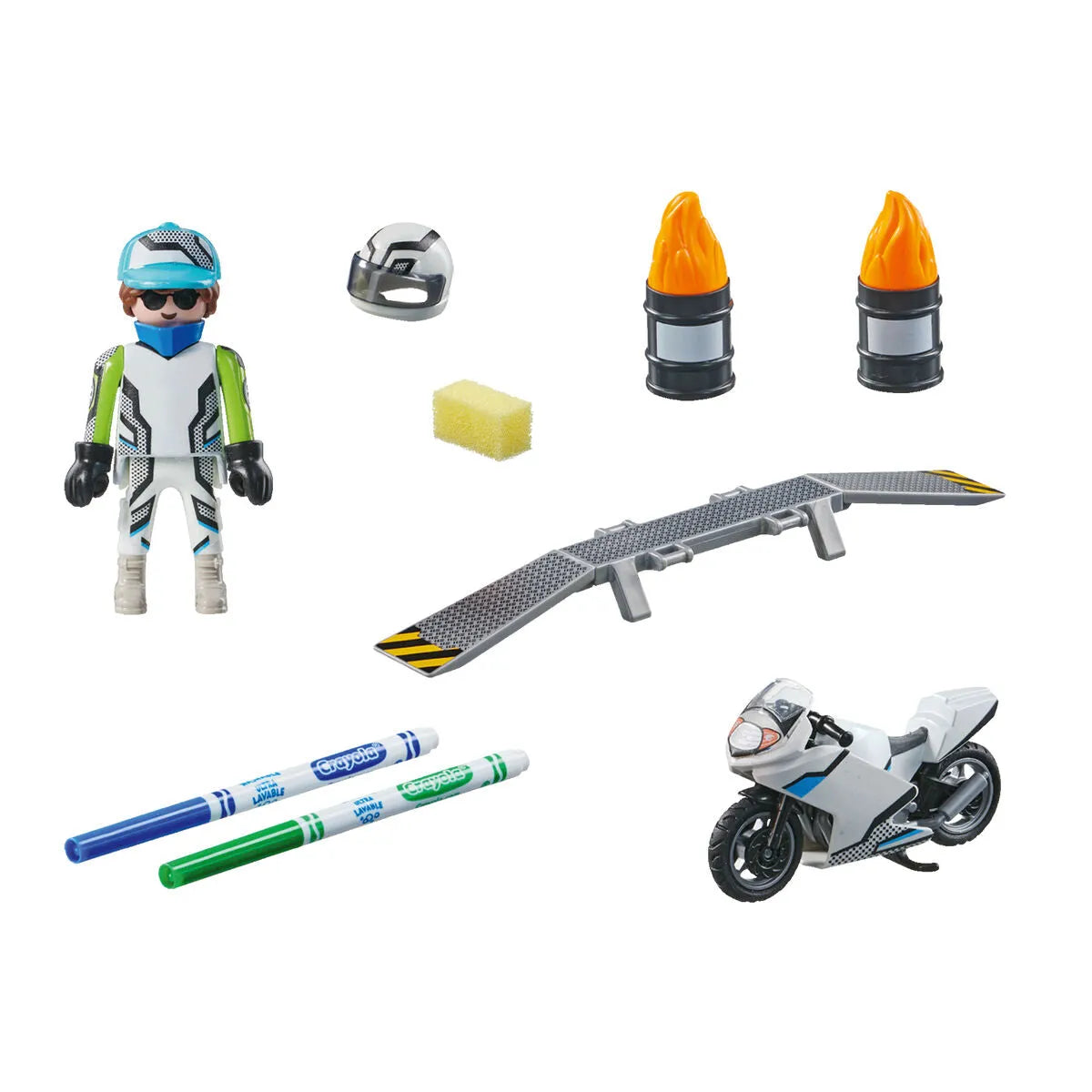 Sada Hračiek Playmobil Color Motocykel 18 Kusy - Hracie Sady