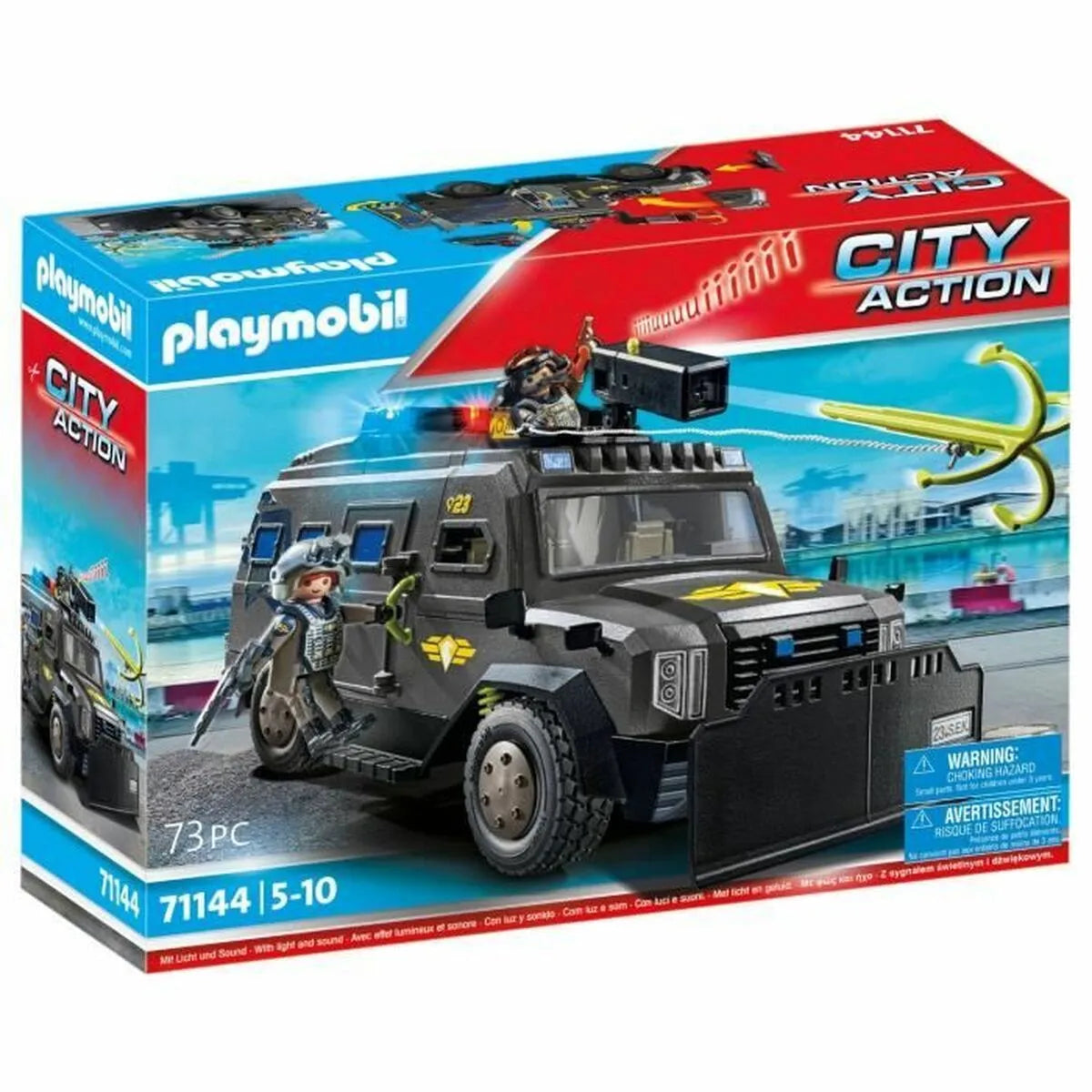 Sada Hračiek Playmobil Police Car City Action Plastické - Hračky a Hry Súpravy Doplnky